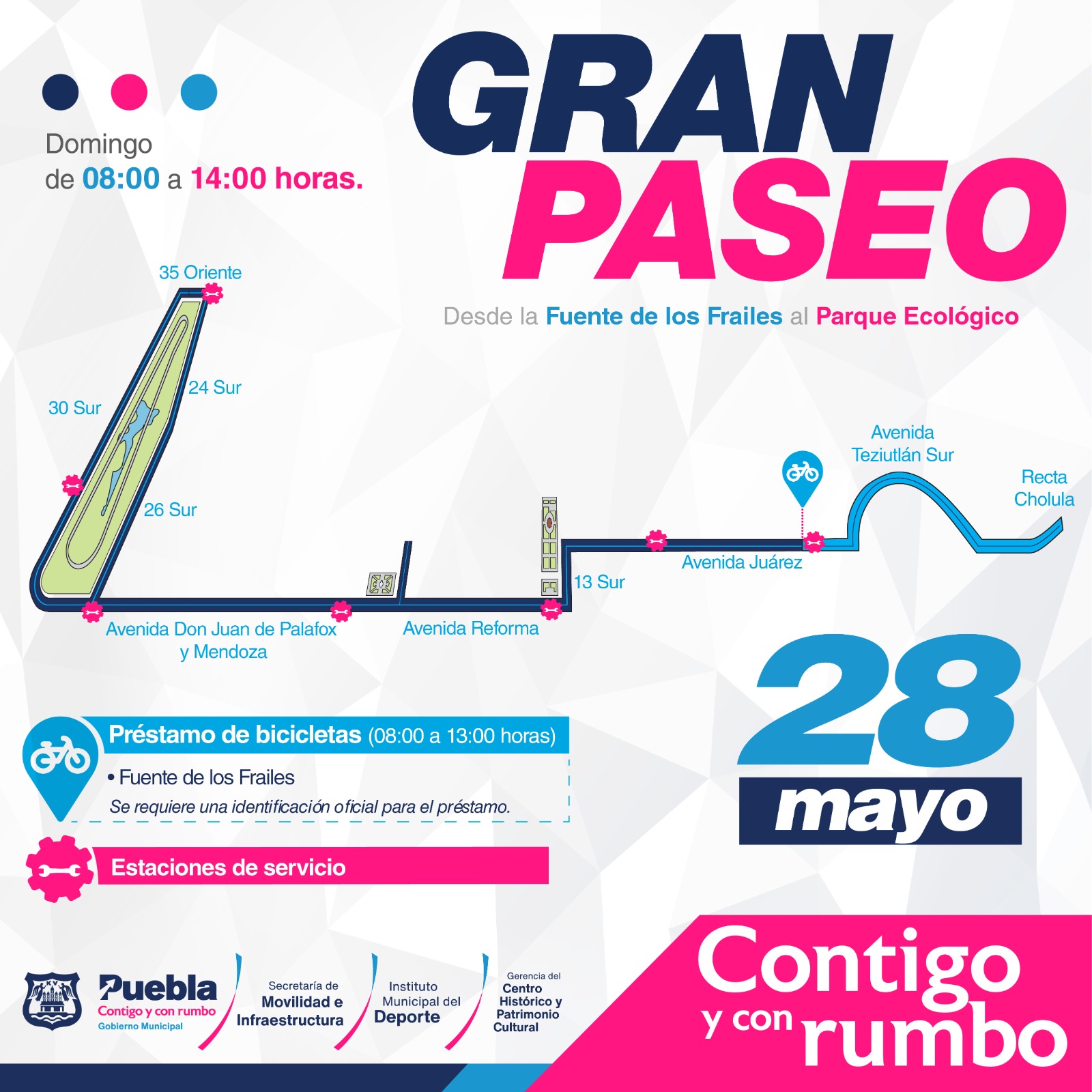 Se Reanuda Gran Paseo en Puebla Capital