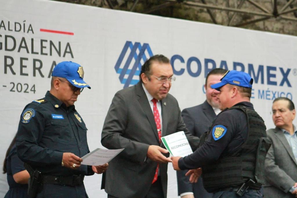 COPARMEX CDMX Y SEGURIDAD POR MÉXICO CAPACITAN A POLICÍAS DE LA MAGDALENA CONTRERAS