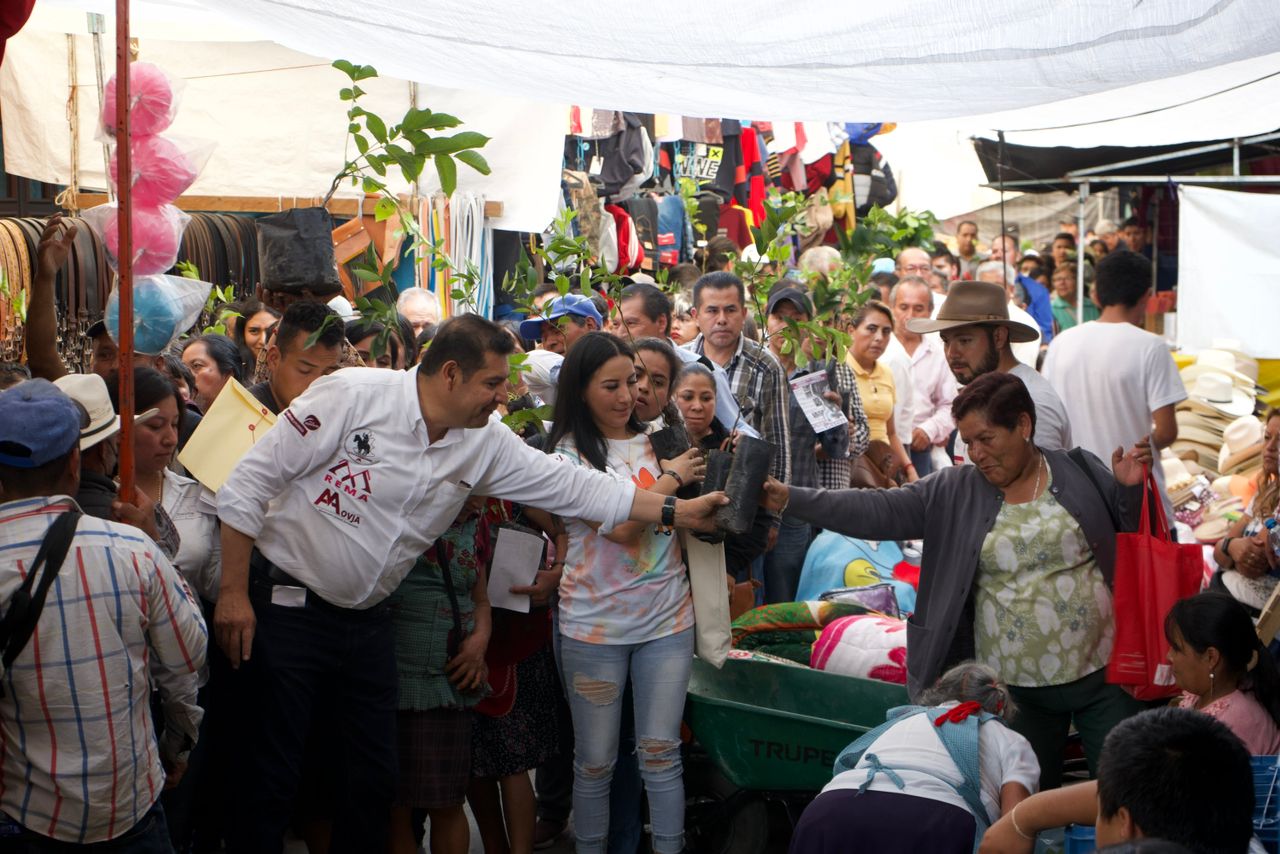 En Tlatlauquitepec, Armenta fortalece su campaña de reforestación.