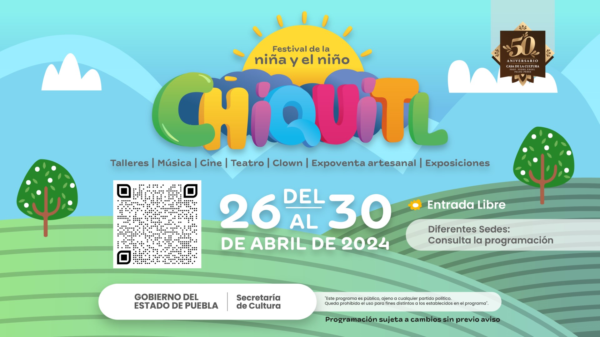 Festival “Chiquitl 2024” tendrá más de 20 actividades infantiles