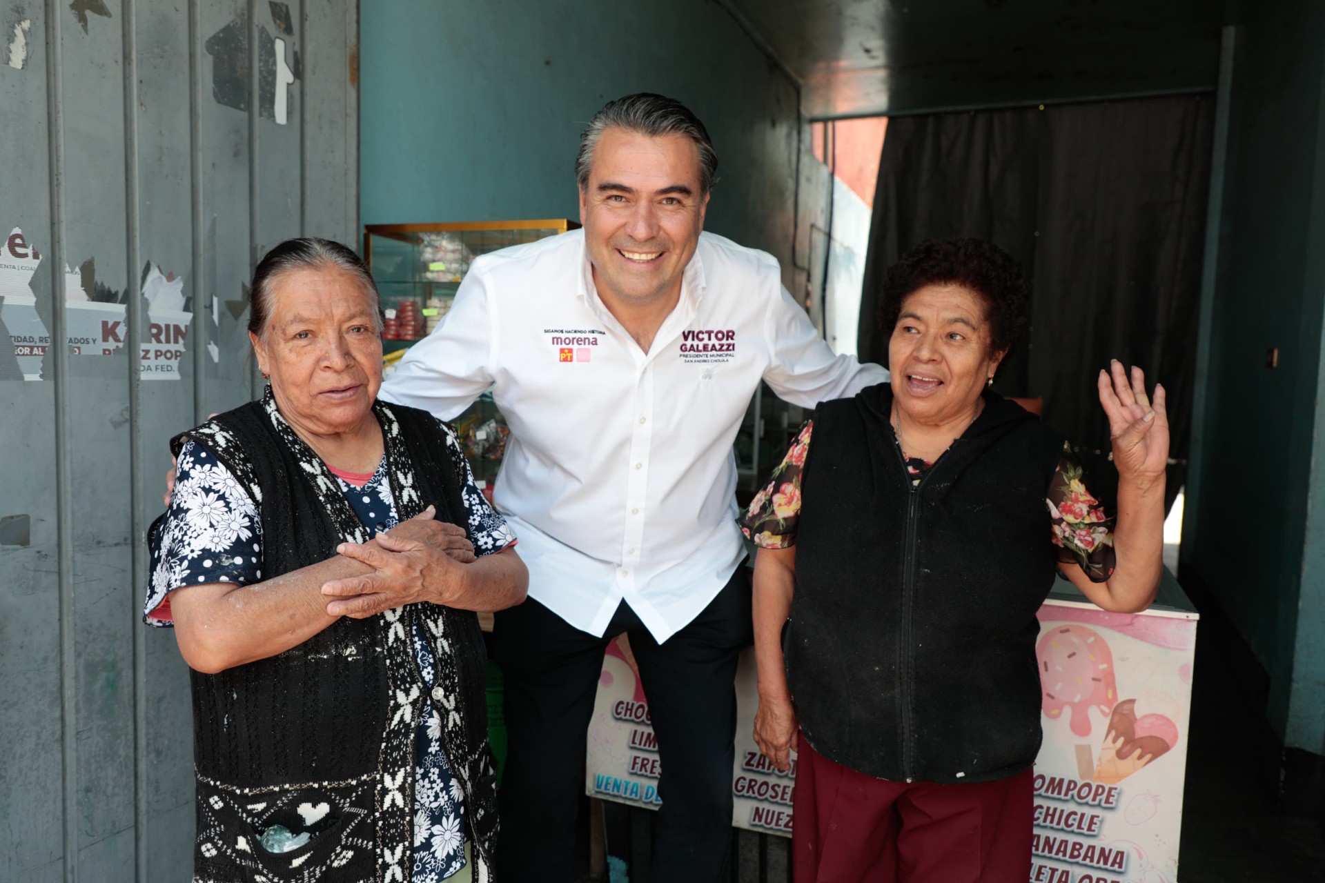 Garantiza Víctor Galeazzi servicios de calidad a pobladores de San Andrés Cholula
