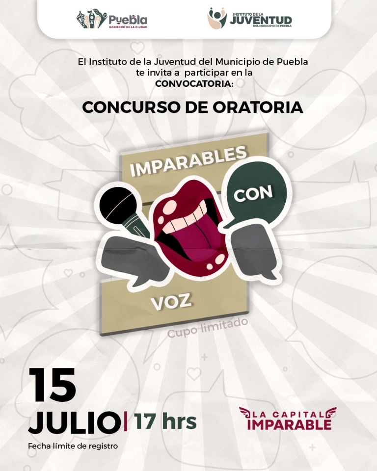 Impulsa IJMP la expresión juvenil con su Primer Concurso de Oratoria