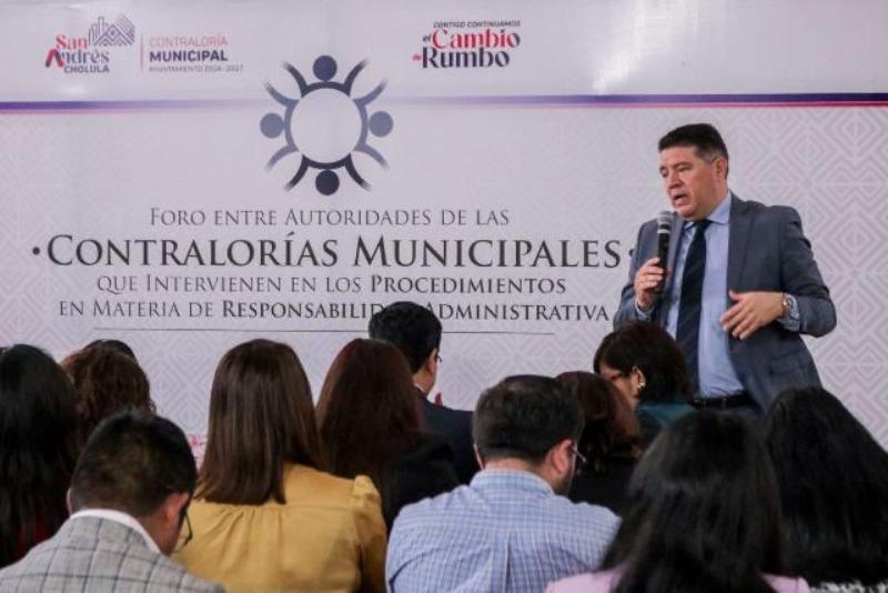 Reúne San Andrés Cholula a contralorías municipales para reforzar normativas y combatir malas prácticas