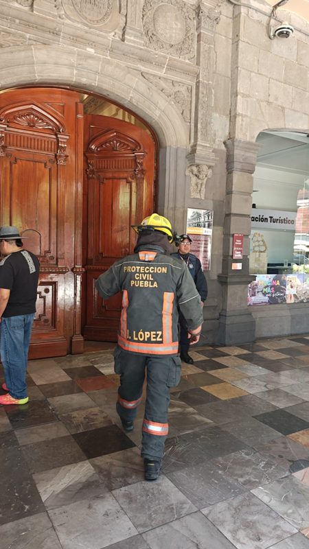 Activación de protocolos preventivos en San Pedro Cholula tras sismo con epicentro en Oaxaca