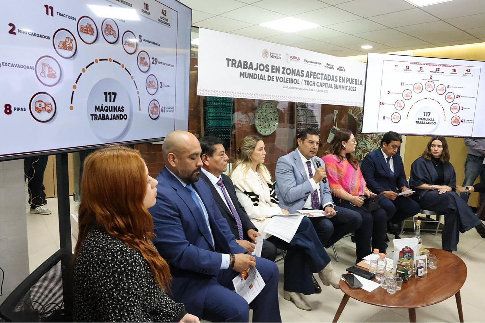 117 unidades de maquinaria en territorio permitieron respuesta inmediata a municipios afectados: Armenta
