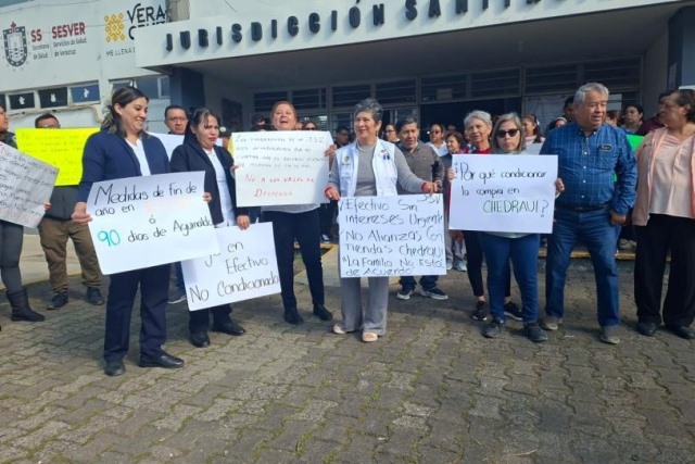 Tras protestas, Nahle revierte pago con vales de despensa a trabajadores de la salud