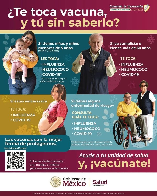 Salud invita a vacunarse para prevenir enfermedades respiratorias de la época invernal