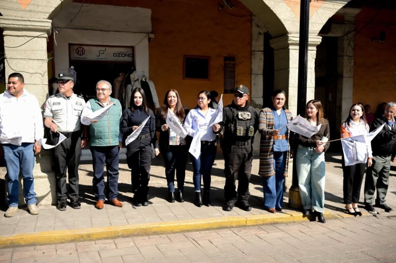 El presidente de Huauchinango, Rogelio López Ángulo dio banderazo al “Operativo de Proximidad Social”