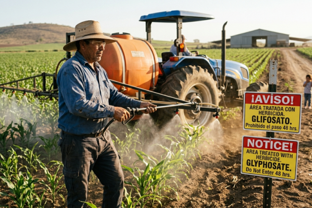 Senado revive prohibición del glifosato en México, pese a tensiones por el T-MEC