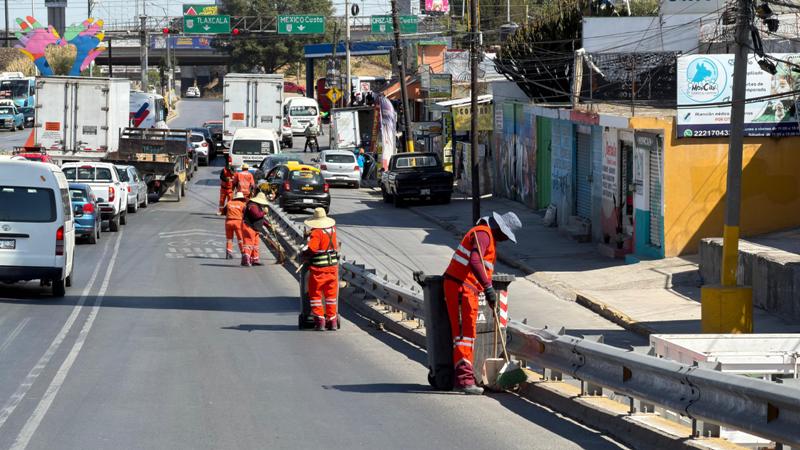 Refuerza el  Gobierno de la Ciudad limpieza integral en accesos principales de la ciudad