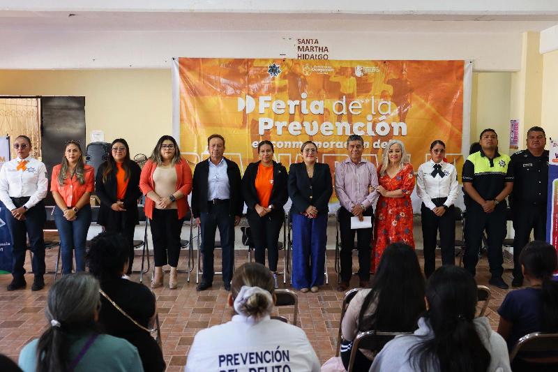El Gobierno antorchista de Ocoyucan reafirma su compromiso de erradicar la violencia de género a través de una feria conmemorativa al Día Naranja