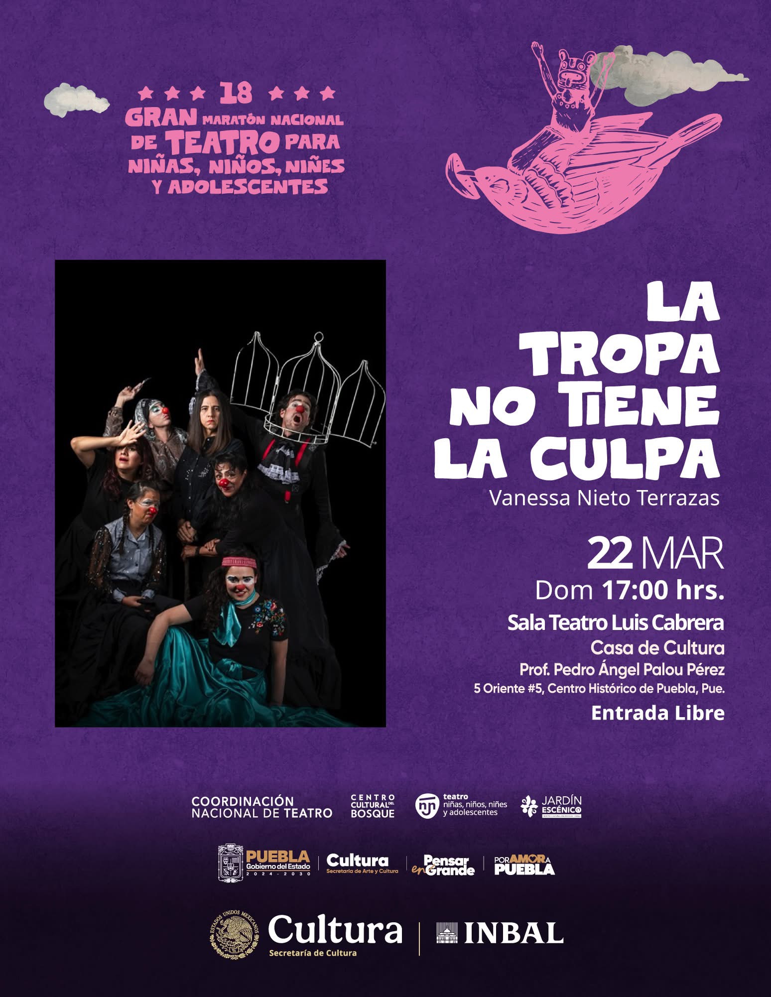 Secretaría de Cultura invita a la obra “La tropa no tiene la culpa”