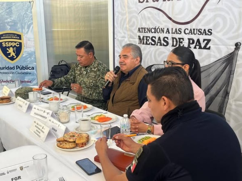 Refuerza Rogelio López Angulo estrategias de seguridad en la Mesa de Paz Regional “Sí a la Paz”