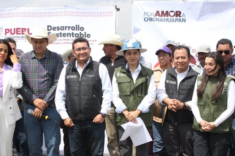 Inicia gobierno estatal saneamiento y reforestación de Laguna de Chignahuapan