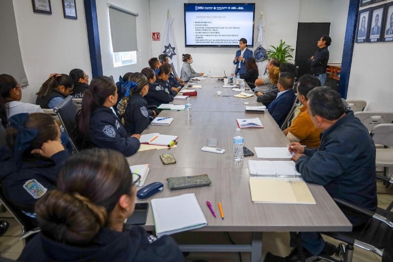 Policía Auxiliar refuerza profesionalización archivística del personal operativo y administrativo