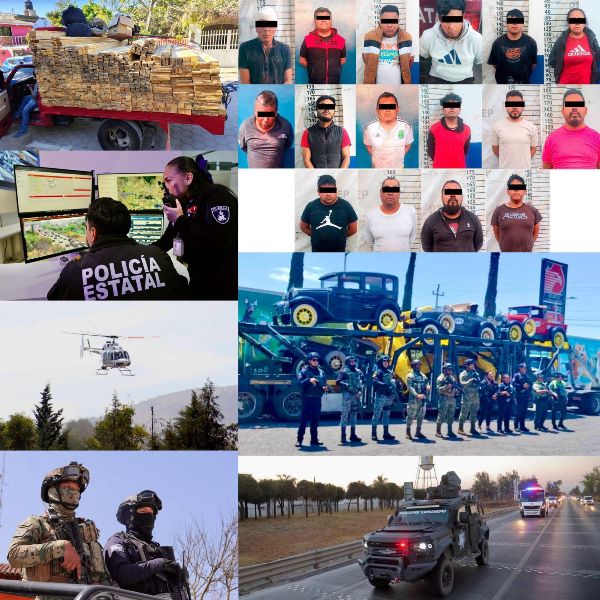 Con 185 acciones operativas, fuerzas de seguridad detienen a 84 personas