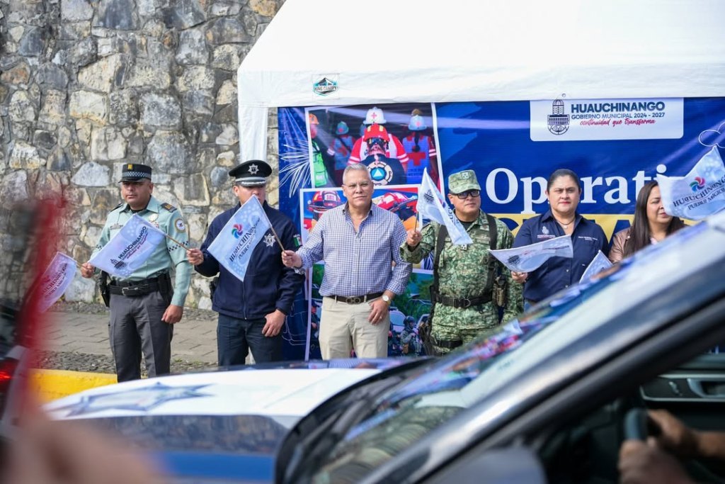 En Huauchinango, Banderazo al inicio de vacaciones Semana Santa 2026