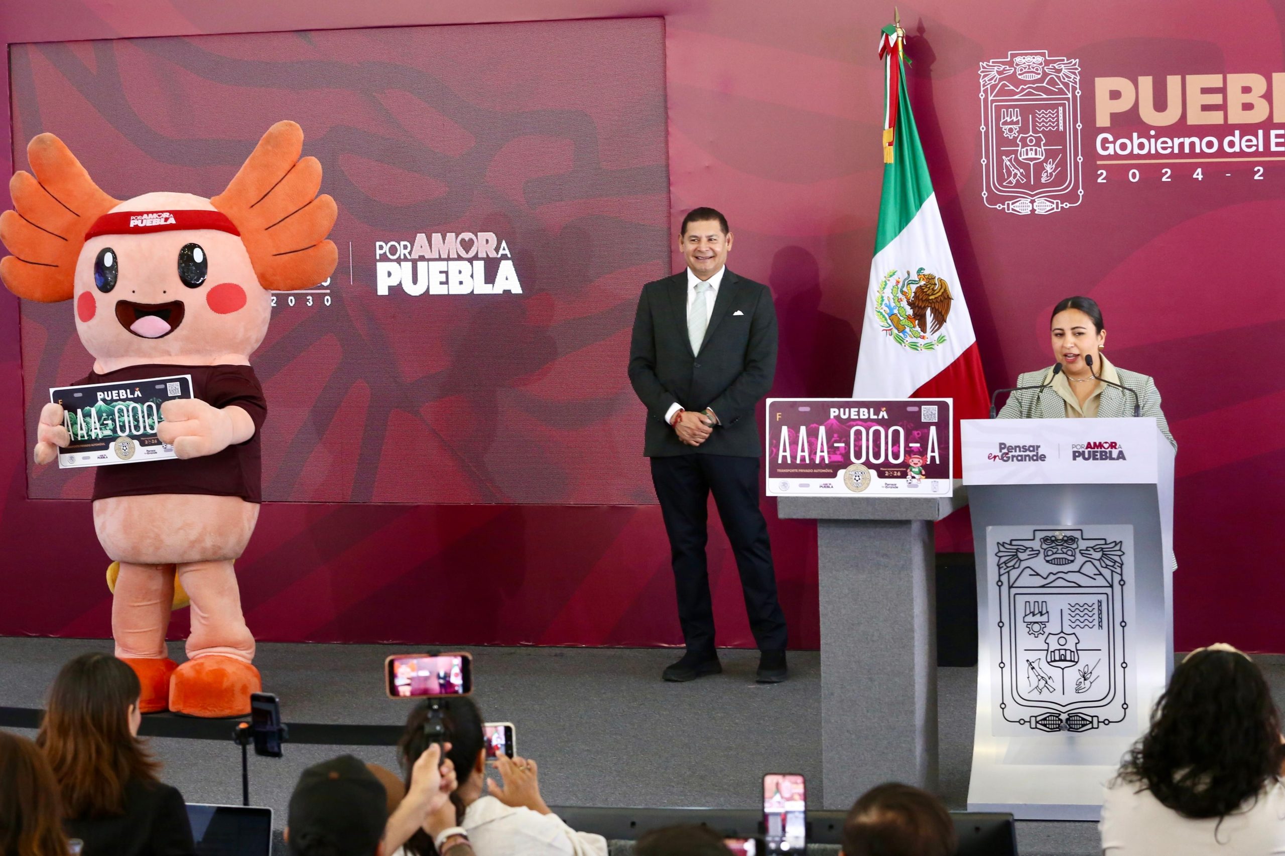 GOBIERNO DE PUEBLA LANZA PLACAS CONMEMORATIVAS POR EL MUNDIAL 2026