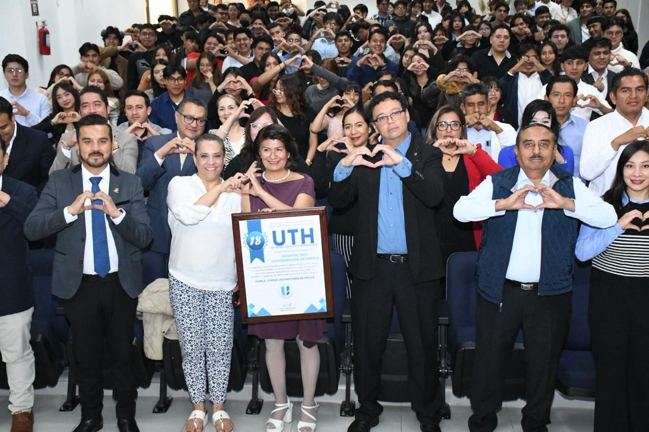 Ocupa UTH lugar 18 entre las mejores universidades de Puebla