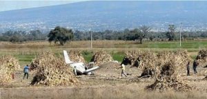 Caída de avioneta deja tres muertos y un herido en Huejotzingo
