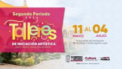 Gobierno estatal impulsa más de 40 talleres artísticos para todas las edades