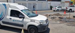La Secretaría de Infraestructura informa que continúa Agua de Puebla perforando las vialidades