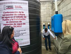 Iniciativa para captar 3.7 millones de litros de agua pluvial en escuelas