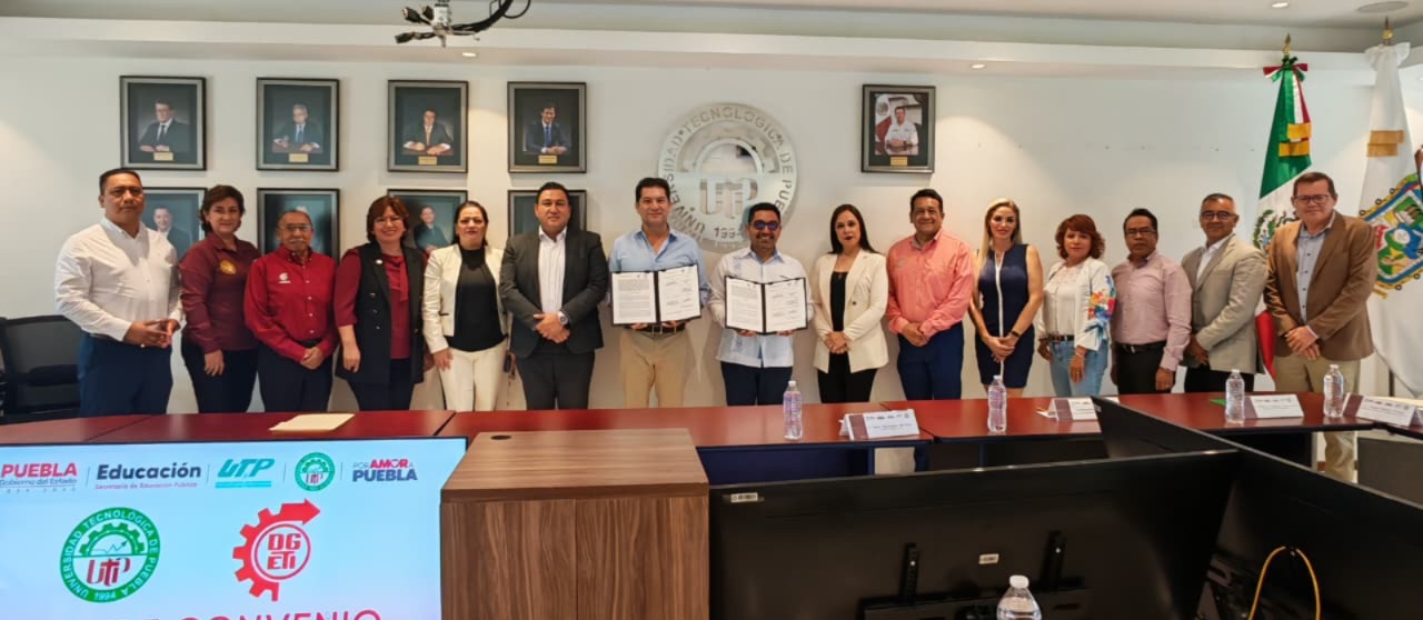 Fortalece UTP lazos con convenio de colaboración con la DGETI Puebla