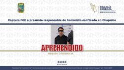 Captura FGE a presunto responsable de homicidio calificado en Chapulco