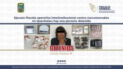 Ejecuta Fiscalía operativo interinstitucional contra narcomenudeo en Quecholac; hay una persona detenida