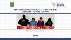 Obtiene FGE vinculación a proceso por homicidio calificado cometido en Xoxtla