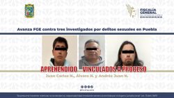 Avanza FGE contra tres investigados por delitos sexuales en Puebla