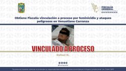 Obtiene Fiscalía vinculación a proceso por feminicidio y ataques peligrosos en Venustiano Carranza