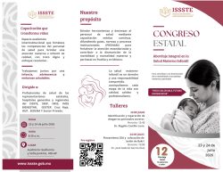 Invita ISSSTE Puebla al Congreso Estatal “Abordaje Integral en la Salud Materno Infantil”