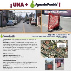 Agua de Puebla genera socavón por falta de mantenimiento a tuberías