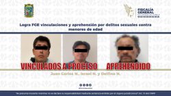 Logra FGE vinculaciones y aprehensión por delitos sexuales contra menores de edad