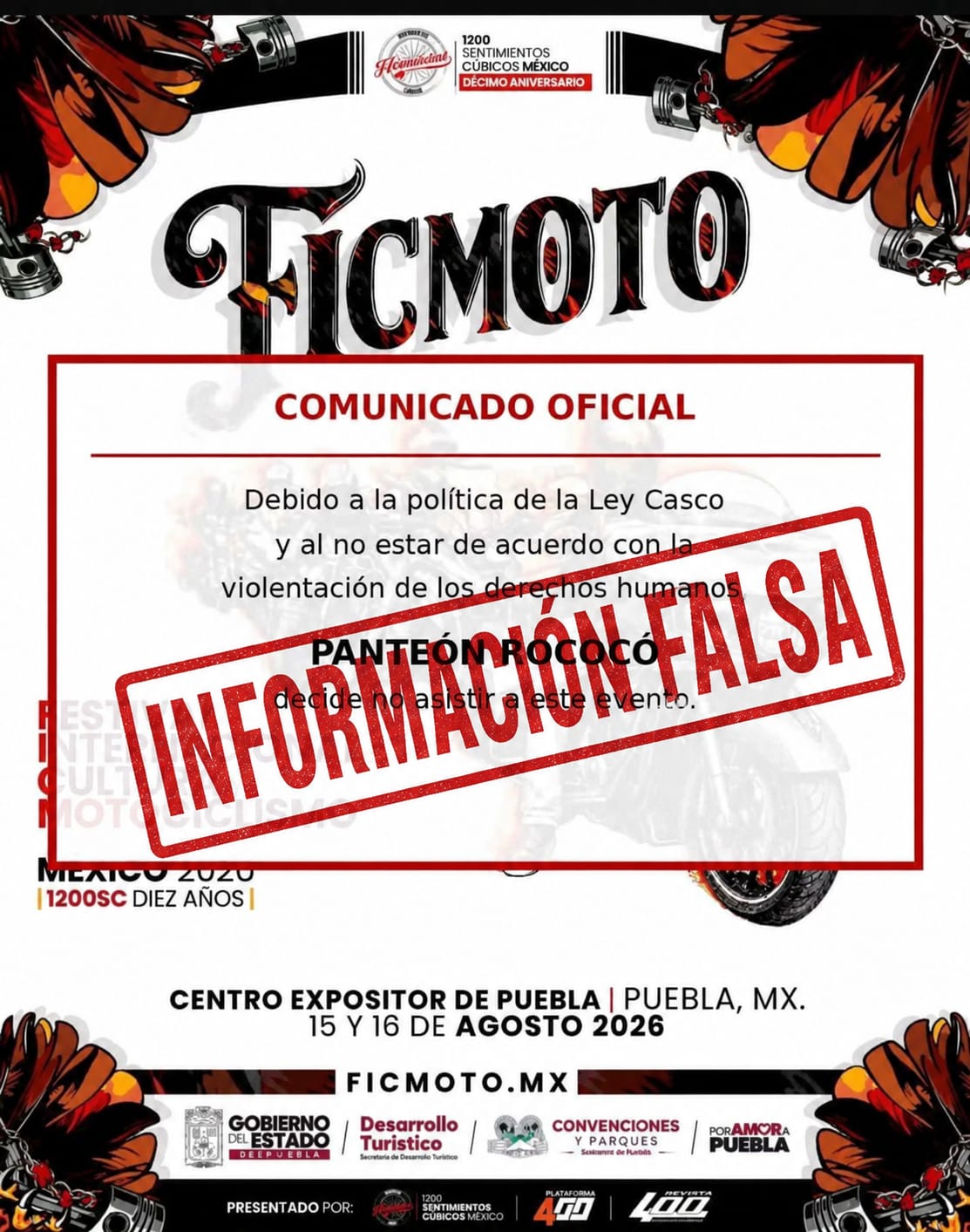 El Gobierno del Estado de Puebla a través de Convenciones y Parques, informa