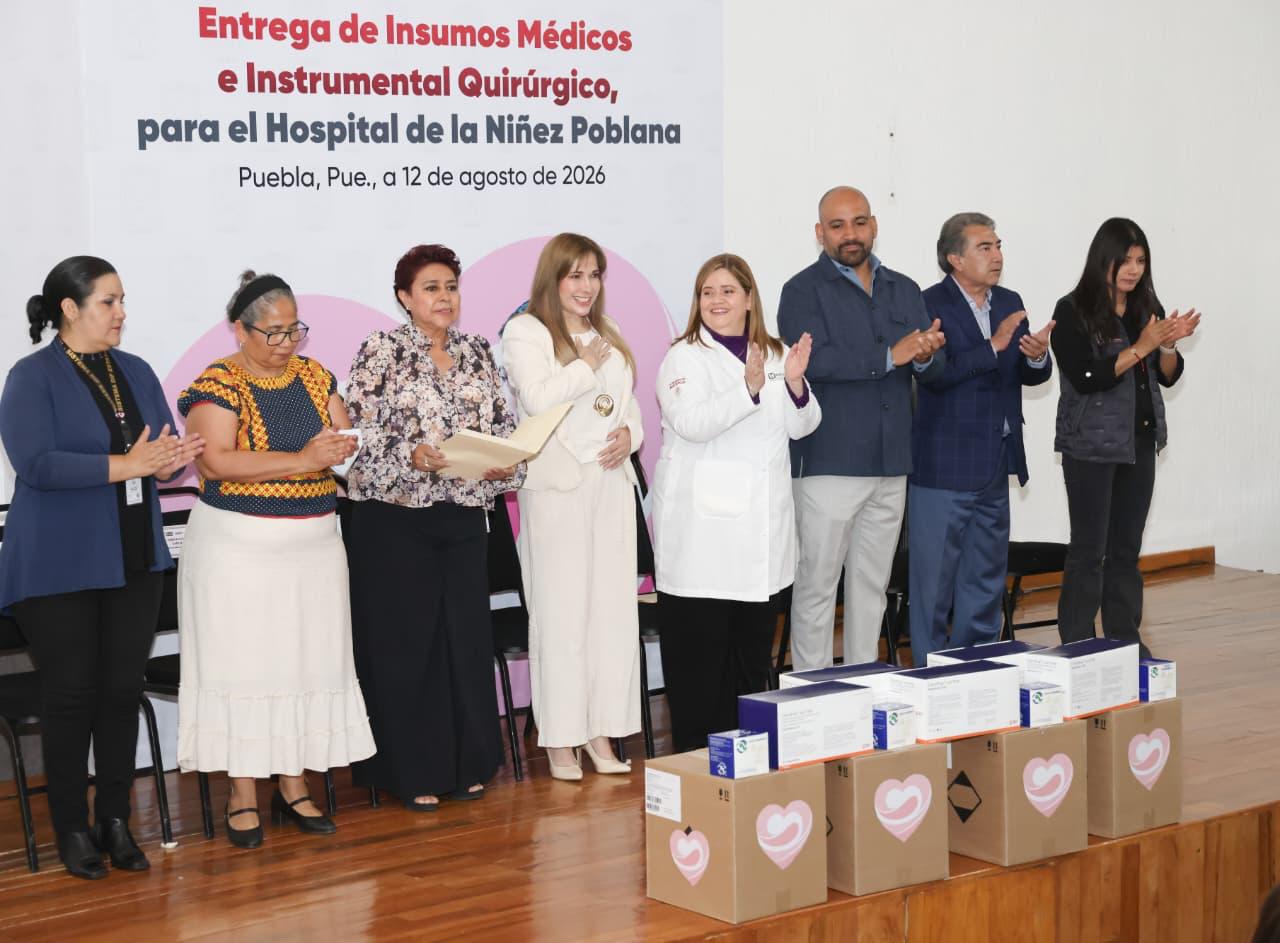 Salud y compromiso: Ceci Arellano entrega insumos al hospital de la niñez poblana