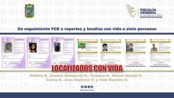 Da seguimiento FGE a reportes y localiza con vida a siete personas
