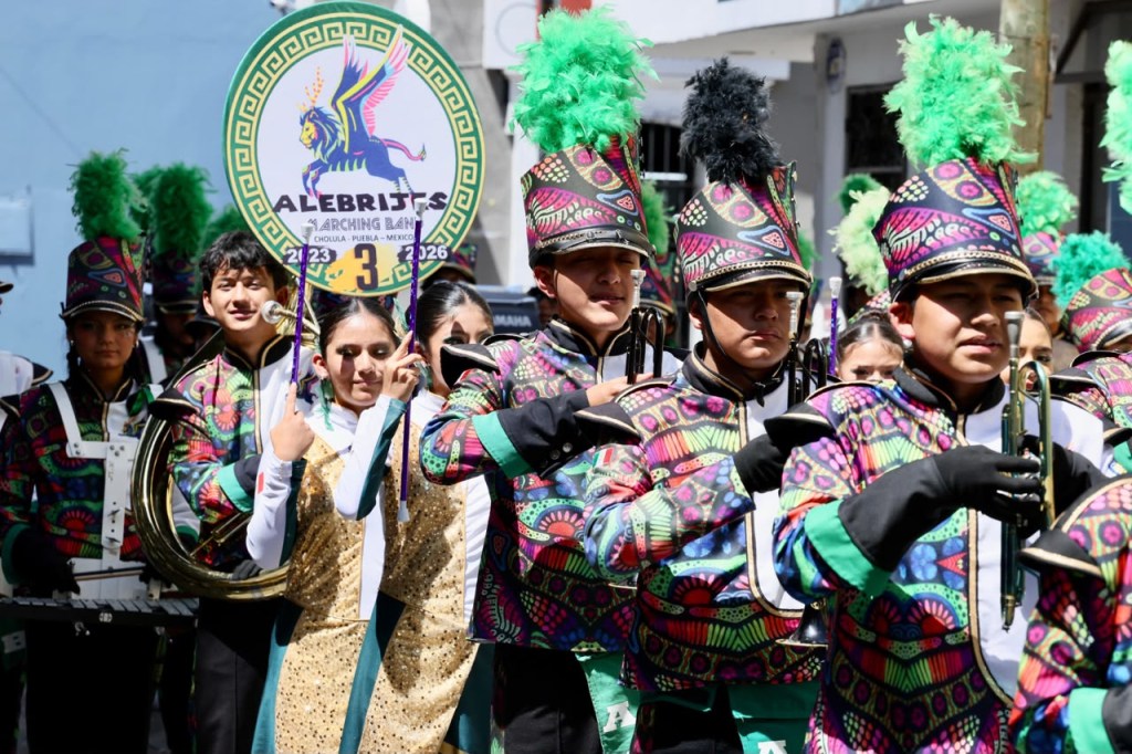 Talento poblano hace vibrar la Copa Marching Juventud 2026 con música y gallardía