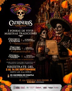 Convoca Gobierno del Estado a celebrar las tradiciones con el festival Catrineras 2026