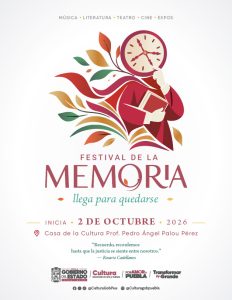 Secretaría de Arte y Cultura impulsa el Festival de la Memoria; será permanente