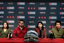 TORTUGA “DARWIN” RECIBE APOYO BIÓNICO DE LA UPAEP TRAS SER ATROPELLADA