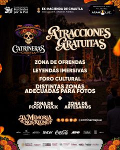 Catrineras Chautla 2026 presenta tradición, atracciones y experiencias