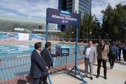 BUAP COLOCA PRIMERA PIEDRA PARA TECHADO DE LA ALBERCA OLÍMPICA