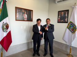 Un grupo de personas de Chignahuapan visitaron al presidente del Congreso del Estado de Puebla, Pavel Gaspar Ramírez
