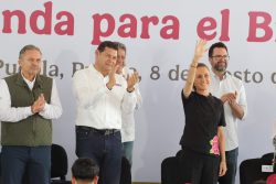 Claudia Sheinbaum cumple al mil por ciento con Puebla: Armenta Mier.