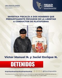 Investiga Fiscalía a dos hombres que presuntamente privaron de la libertad a conductor de plataforma