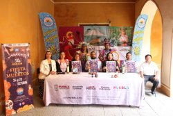 Presenta Turismo festival “Mihkailwitl Fiesta de los Muertos” en Santa Isabel Cholula